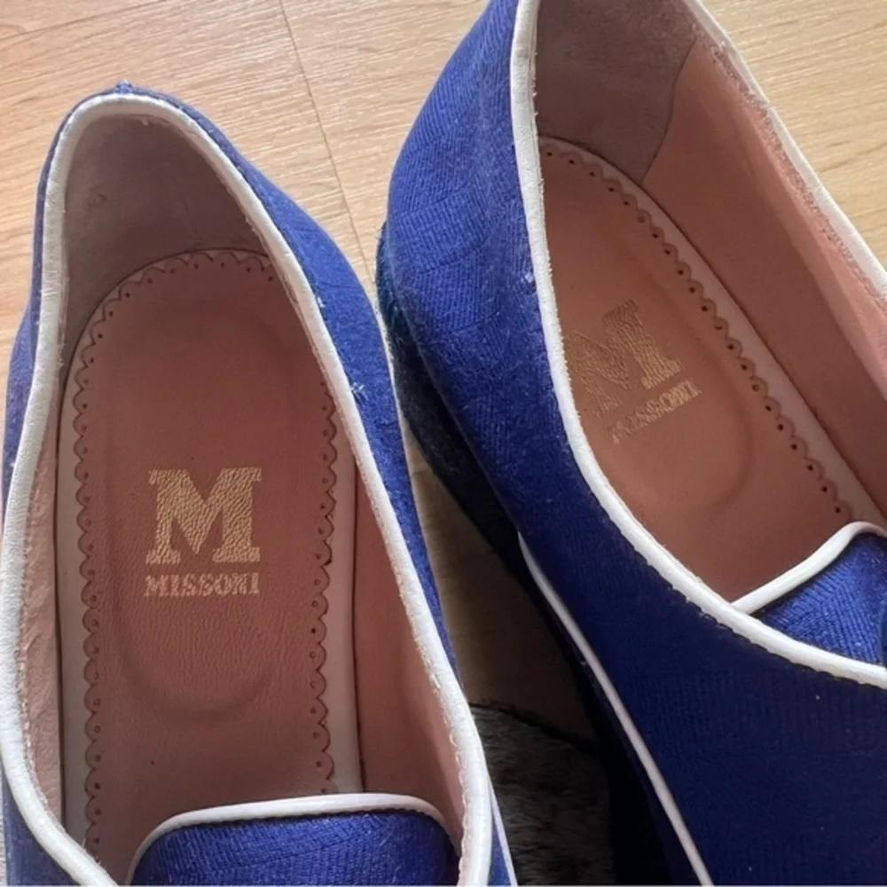 Missoni Blue Lace Up‎ Espadrille Platform Shoes Women’s Size 6